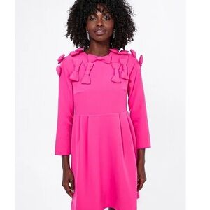 NWT Tuckernuck x Cameran Eubanks Wimberly Hot Pink Bow Dress Size Medium xl